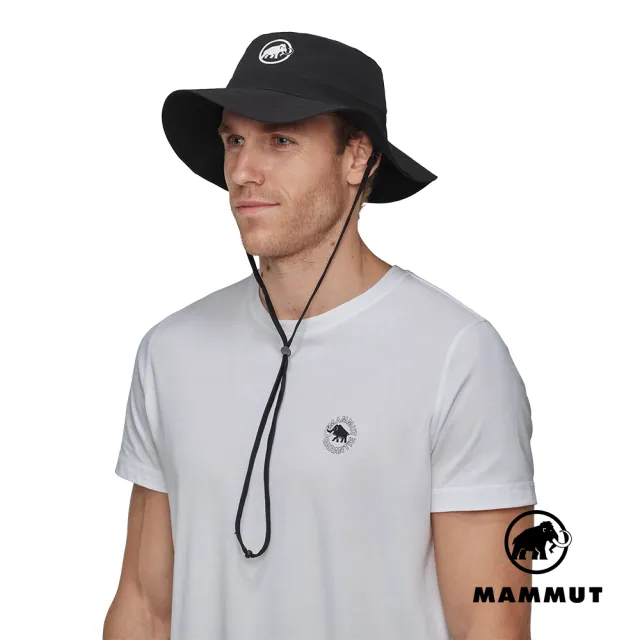 【Mammut 長毛象】Runbold Hat 防曬透氣漁夫帽 黑色 #1191-04614