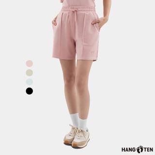 【Hang Ten】女裝-REGULAR FIT毛圈布抽繩短褲(多色選)