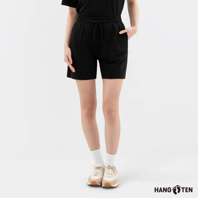 【Hang Ten】女裝-REGULAR FIT毛圈布抽繩短褲(多色選)