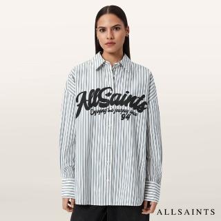 【ALLSAINTS】ADRIANNE 條紋寬鬆長袖襯衫 W060PE(寬鬆版型)