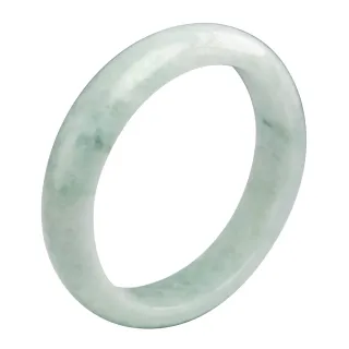 【漢石齋】天然翡翠A貨 手鐲玉鐲 飄花種 福 利 品(手圍18.6/ 版寬14.1mm)