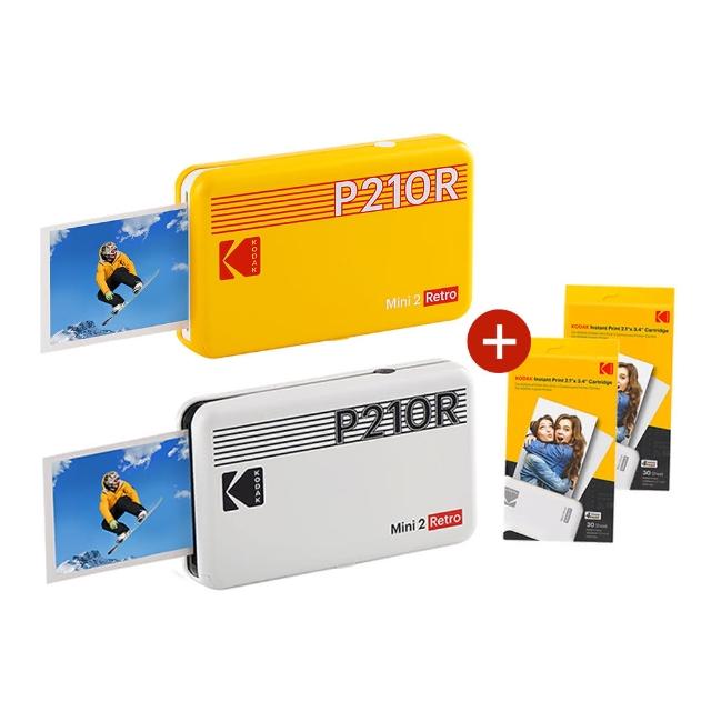 【Kodak 柯達】即可印口袋相印機P210R手機相片列印+MC-60張(東城代理商公司貨)