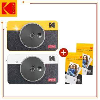 【Kodak 柯達】Mini Shot 2 Retro拍立得相機C210R口袋相印機+MC-60張(東城代理商公司貨)