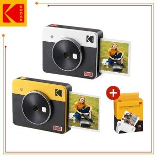 【Kodak 柯達】Mini Shot 3 Retro方形拍立得相機C300R口袋相印機+相片紙30張(東城代理商公司貨)