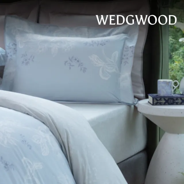 【WEDGWOOD】義大利製Muslin貝比紗 印花鬆緊床包一件｜繽紛美境/東方綺想 任選(百貨款｜加大/特大)