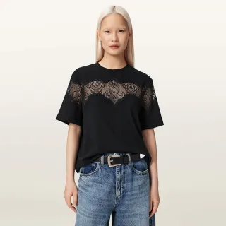 【ALLSAINTS】LISA 蕾絲純棉短袖T恤 W071JE(寬鬆版型)