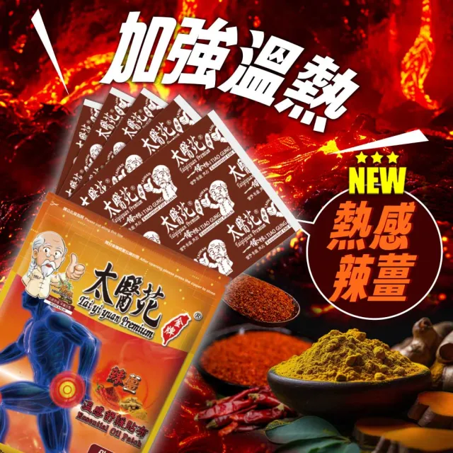 【太醫苑金牌一條根】金門一條根辣薑溫感舒緩貼布-10包贈2包(強力溫感-新品MOMO限時活動價)