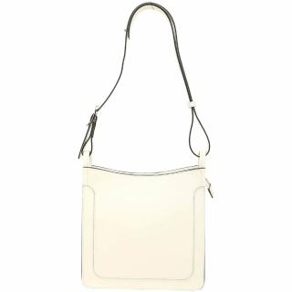 【LONGCHAMP】Le Foulonne S Hobo 光滑牛皮肩背流浪包-米白