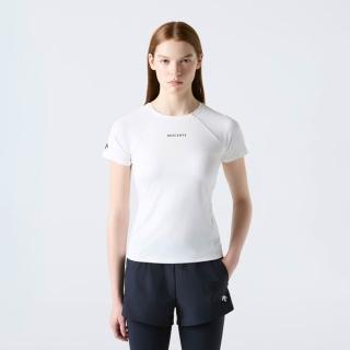 【DESCENTE】短袖上衣 女 快排 WOMEN SLIM-FIT SHORT SLEEVE T-SHIRTS 象牙 SR122PTS12-IVY0