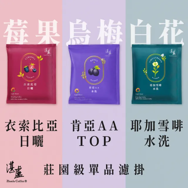 【湛盧咖啡】淺焙．單品果香綜合濾掛咖啡(共50包．11gx10包/盒．共2種風味)