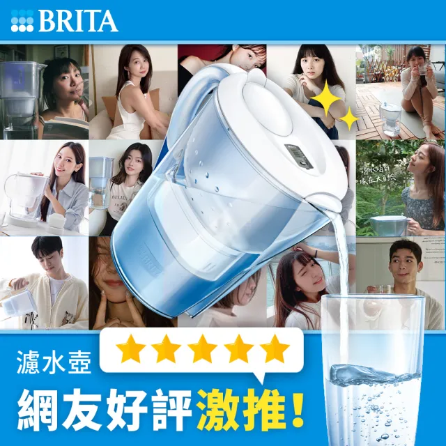 【BRITA】官方直營 Marella 3.5L馬利拉濾水壺+MXPRO濾芯兩色選(共1壺1芯)
