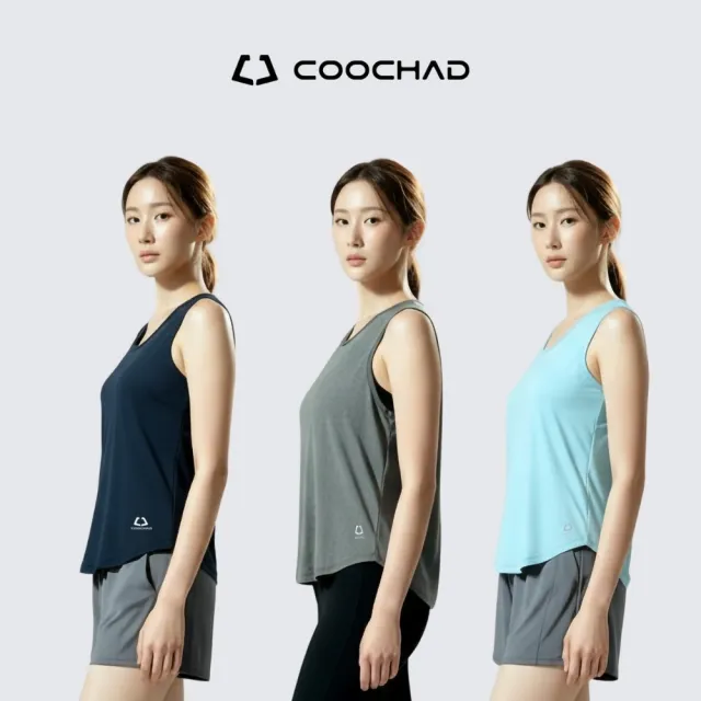 【COOCHAD 酷爵機能】雙11 吸汗快乾 瞬涼透氣 UPF50+防曬 Aero冽風機能女款背心 (日本銅氨絲 台 