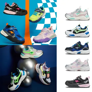 【KangaROOS】運動鞋 童鞋 中大童 老爹鞋 魔鬼氈 NEON/WAVY多款任選