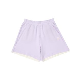 【FILA】KIDS 女童針織短褲-薰衣紫 5SHA-4428-PL