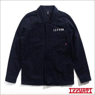 【IZZVATI】工作長版襯衫-黑/深藍(零碼爆低價)