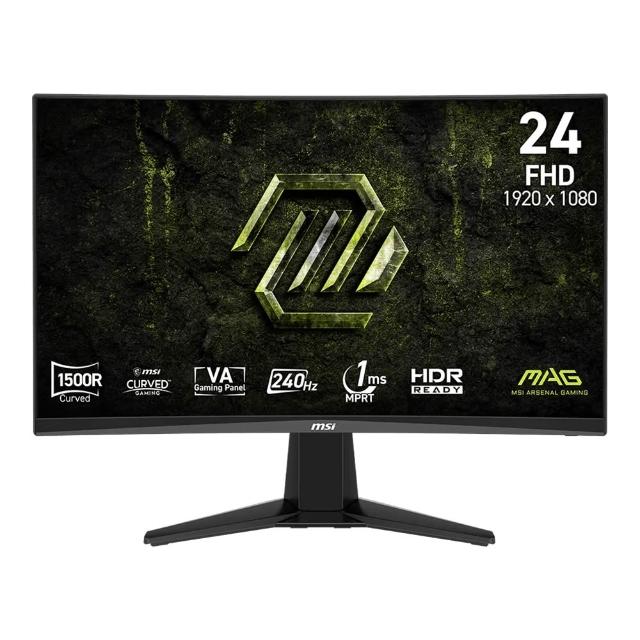 【MSI 微星】MAG 245C X24 24型 FHD 240Hz 電競曲面螢幕(HDR)