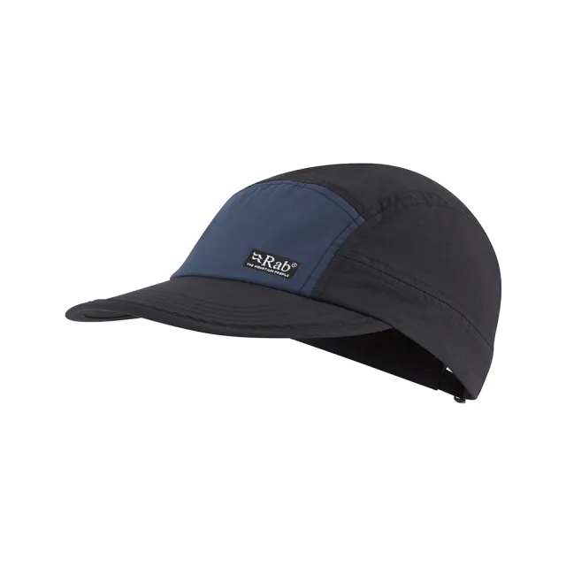 【RAB】Vista 5 Panel Cap 撞色休閒露營帽 烏木灰/暴風藍 #QAB66