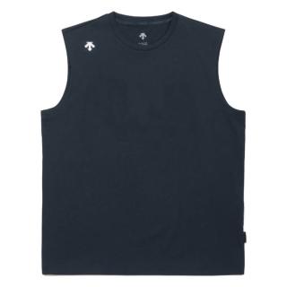【DESCENTE】背心 男 訓練 快排 MEN TOUGH SLEEVELESS T-SHIRTS 藍 SR221UST41-DNVY
