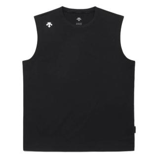 【DESCENTE】背心 男 訓練 快排 MEN TOUGH SLEEVELESS T-SHIRTS 黑 SR221UST41-BLK0