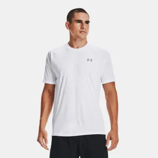 【UNDER ARMOUR】UA 男 Velocity 短T-Shirt_1327965-100(白色)