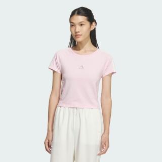 【adidas 愛迪達】運動 休閒 短袖 T恤 女上衣 DCE BABY TEE(KS0277)