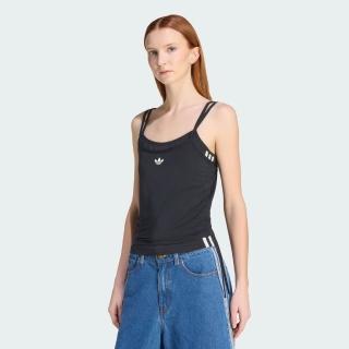 【adidas 愛迪達】運動 休閒 背心 女上衣 LAYERED TANK(KW4524)