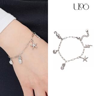 【ULOO】Twinkle 碧海無垠不鏽鋼手鍊-銀色 UB2000120