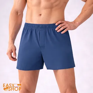 【EASY SHOP】iONNO-冰絲男性中腰極致舒適平口褲(任選一色)