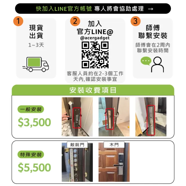 【Acer Gadget】碁智鎖 ODL103(高階電子鎖 貓眼/掌靜脈/人臉/指紋/密碼/悠遊卡/感應卡/鑰匙)