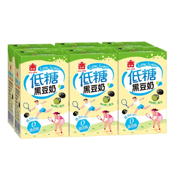 【義美】元氣無加糖/低糖豆奶系列250mlx3箱(共72入;豆奶/黑豆奶)