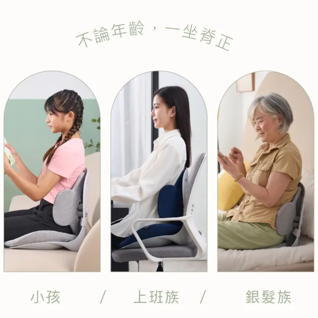 【decopop】一體式美姿減壓坐墊 DP-262(矯正坐墊 脊佳墊 調整體態 美姿 護腰 醫師推薦 DP-262)