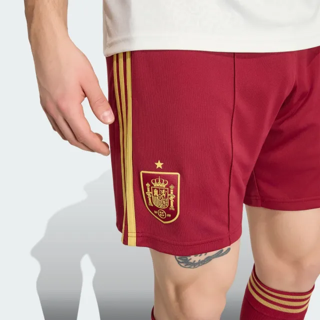 【adidas 愛迪達】世界盃 西班牙 客場短褲 吸濕排汗 男 JN4399
