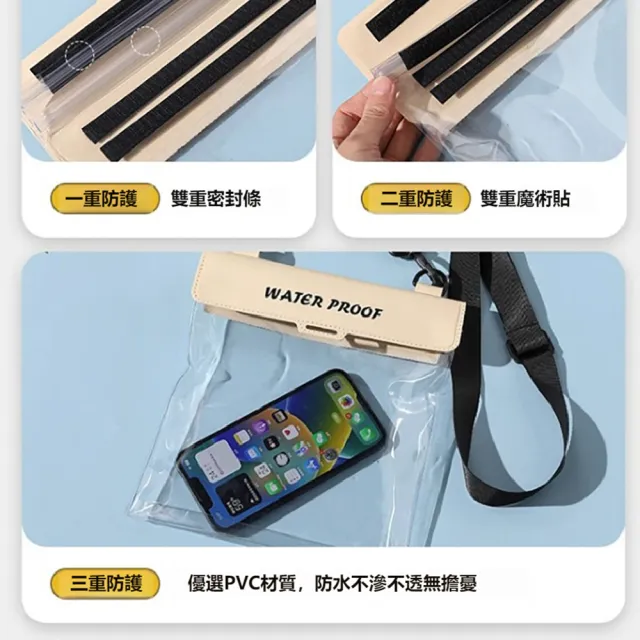 【kingkong】超大容量可視化手機防水袋 可觸控游泳手機套 (IPX8防水等級)
