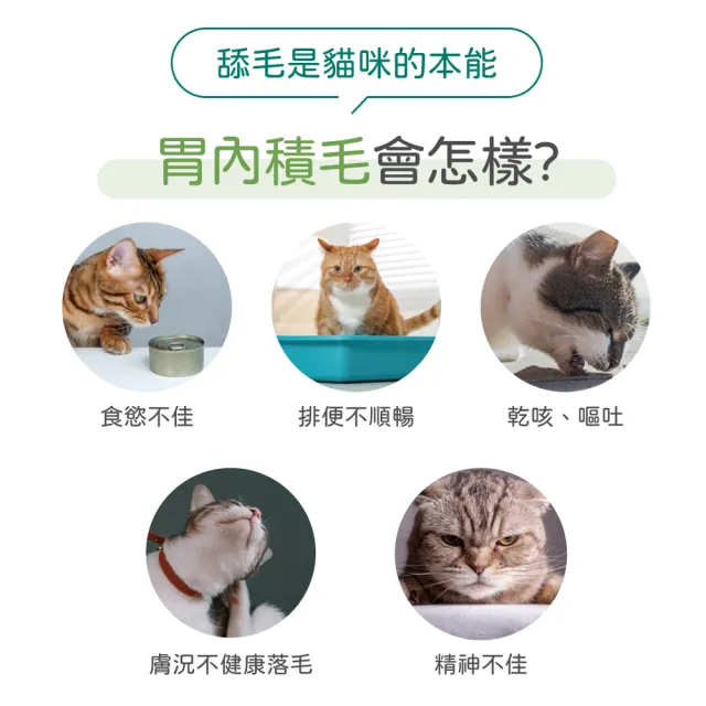 【PROUDPET 嬌寵醫生】極精萃｜激排毛化毛粉 60gx2入(貓毛球/換毛期/貓吐毛/幫助腸道蠕動/食慾不振適用)