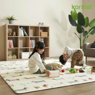 【kormat】韓國雙面加厚1.5cm 爬行地墊 140x200cm(多款任選 / 安全地墊 / 防潑水 / 降噪)