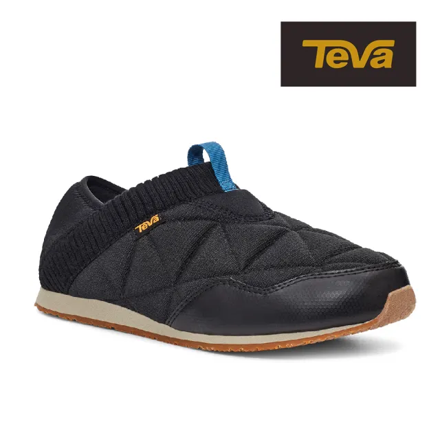 【TEVA】菠蘿麵包鞋 男鞋 休閒鞋 懶人鞋 兩穿式防潑水 保暖 ReEmber Moc 黑/灰褐 TV1125472BPZT