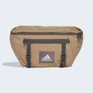 【adidas 愛迪達】Ess X-body Bag 腰包 卡其 小物收納 腰帶可提(IW9803)