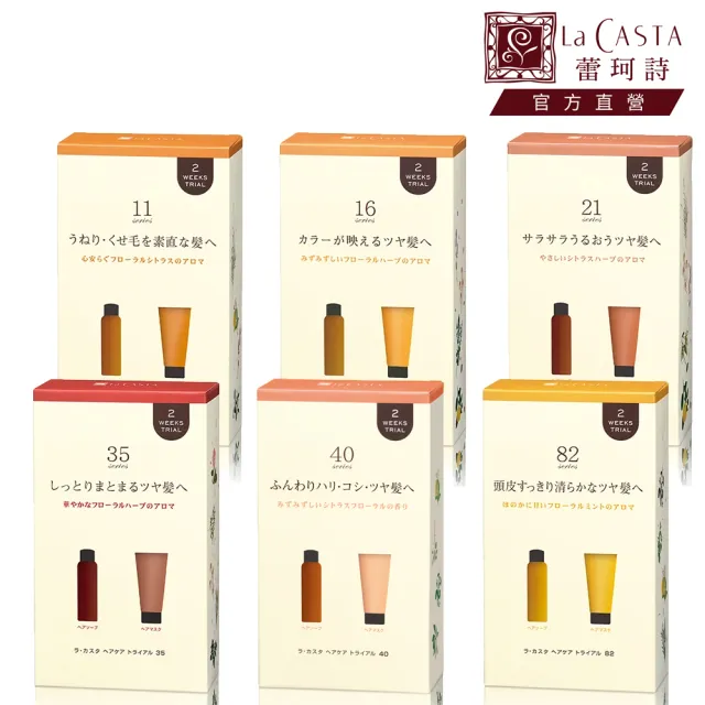 【La CASTA 蕾珂詩】呵護秀髮輕巧旅行組(沙龍級精油洗髮精+柔順護髮膜)