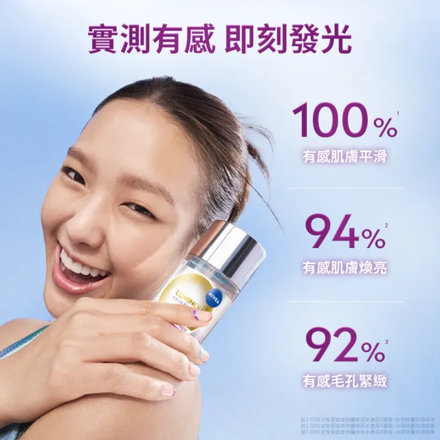 【NIVEA 妮維雅】新品上市★630 GLOW亮果酸煥膚水100ml(提安明多630/美白/化妝水)