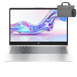 【HP 惠普】筆電包/滑鼠★14吋Ryzen 3 7320U輕薄效能筆電(14-em0231AU/R3-7320U/8G/512G/W11/極地白)