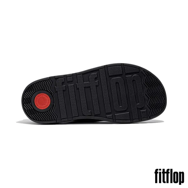 【FitFlop】GEN-FF 扣環摔纹皮革雙帶涼鞋-女(銀色)