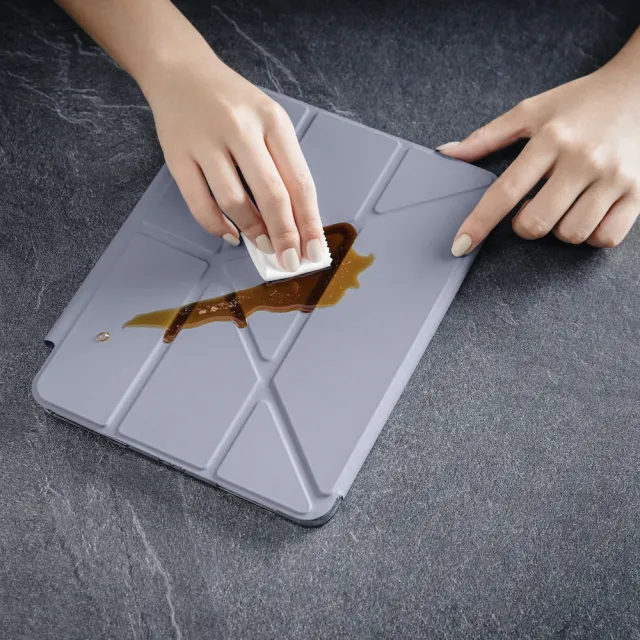 【MAGEASY】2026 iPad Air 11吋 Facet 全方位支架透明背蓋保護套（筆槽款）(支援2025-24 iPad Air 11吋)