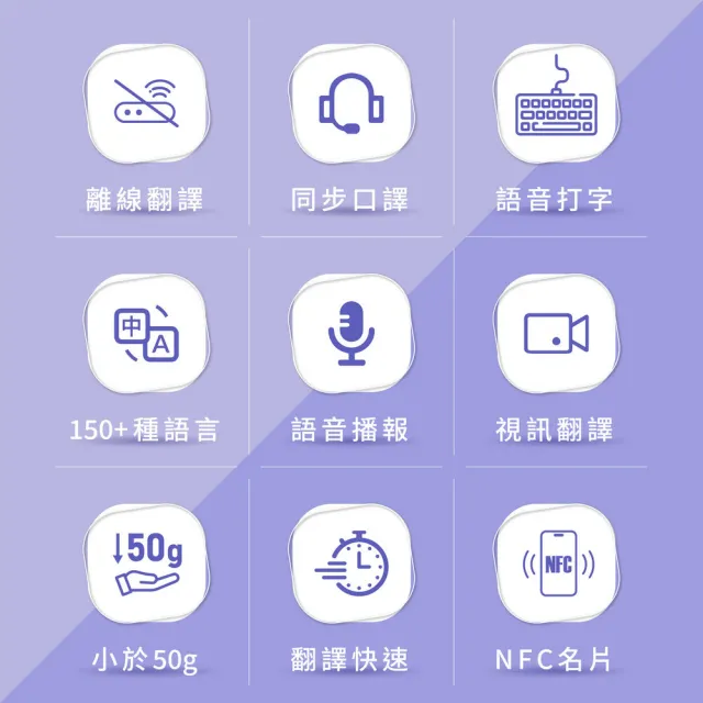 【GUXON】OMi AI智慧多國快譯機/翻譯機(X10顏色任選)150+語言/一鍵快譯