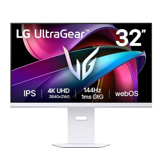 【LG 樂金】32G810SA-W 32型 IPS 4K智慧電競螢幕(144Hz/HDR400/webOS/AI 影像升級/附智慧滑鼠遙控器)