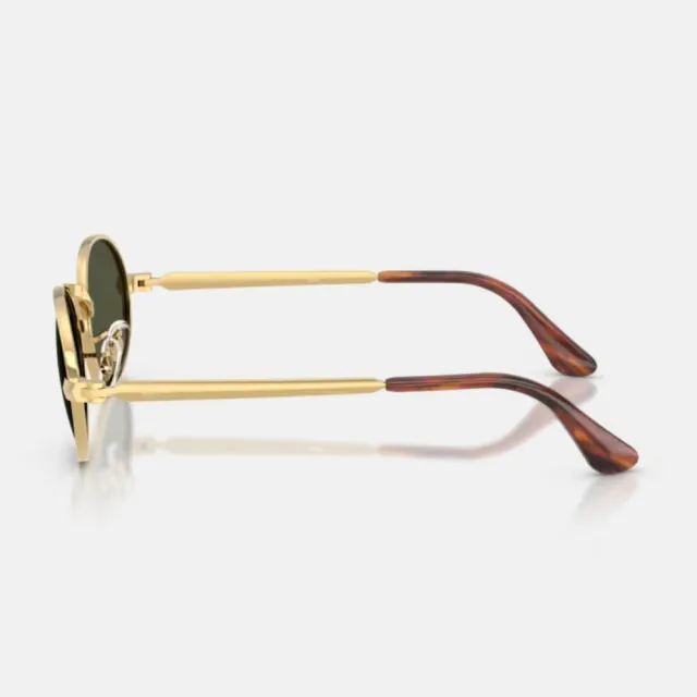 【RayBan 雷朋】A$AP ROCKY系列 橢圓金屬太陽眼鏡(RB3931-001/31 54mm)