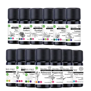 【Les nez 香鼻子】天然單方純精油 10ML(多款任選2入 超值優惠)