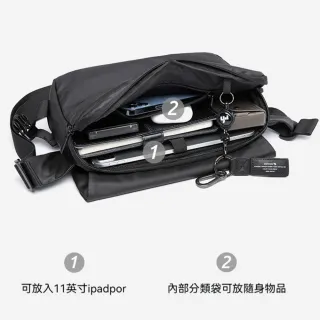 【MoonDy】斜背包 郵差包 男生包包 大容量防水側背包 通勤休閒肩背包 電腦包