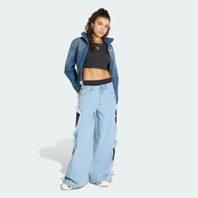 【adidas 愛迪達】ADILENIUM 5.0 丹寧長褲 女 - Originals KY5192