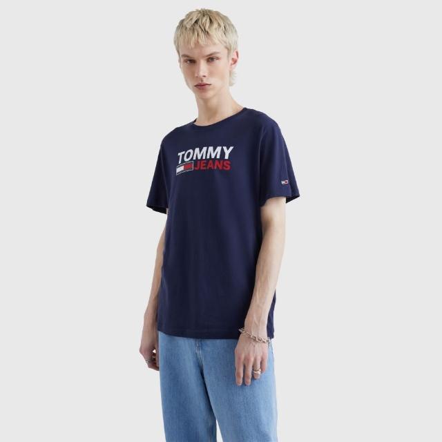 【TOMMY HILFIGER】官方旗艦館經典標誌 T恤_藍色