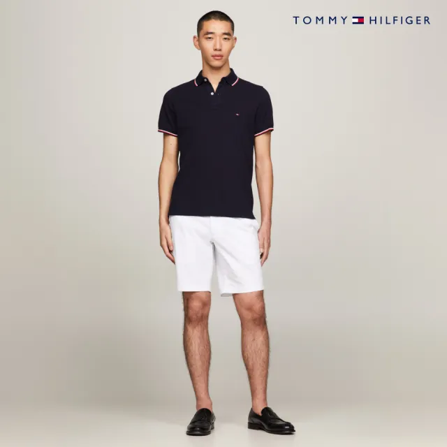 【TOMMY HILFIGER】官方旗艦館 CORE 修身版有機棉 POLO 衫_藍色
